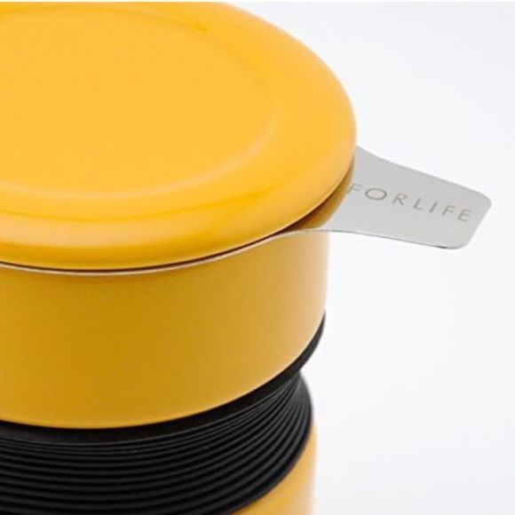 NIB!! FORLIFE Curve Asian Style Tea Cup with Infuser and Lid 12 ounces, Mandarin - Picture 10 of 12